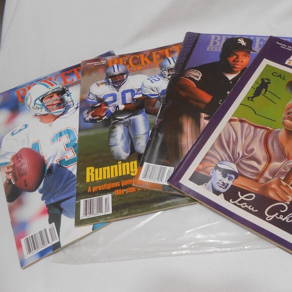 VTG LOT 4 BECKETT BASEBALL & FOOTBALL CARD MONTHLY MAGAZINES CAL RIPKEN DAN MARI - Picture 9 of 15